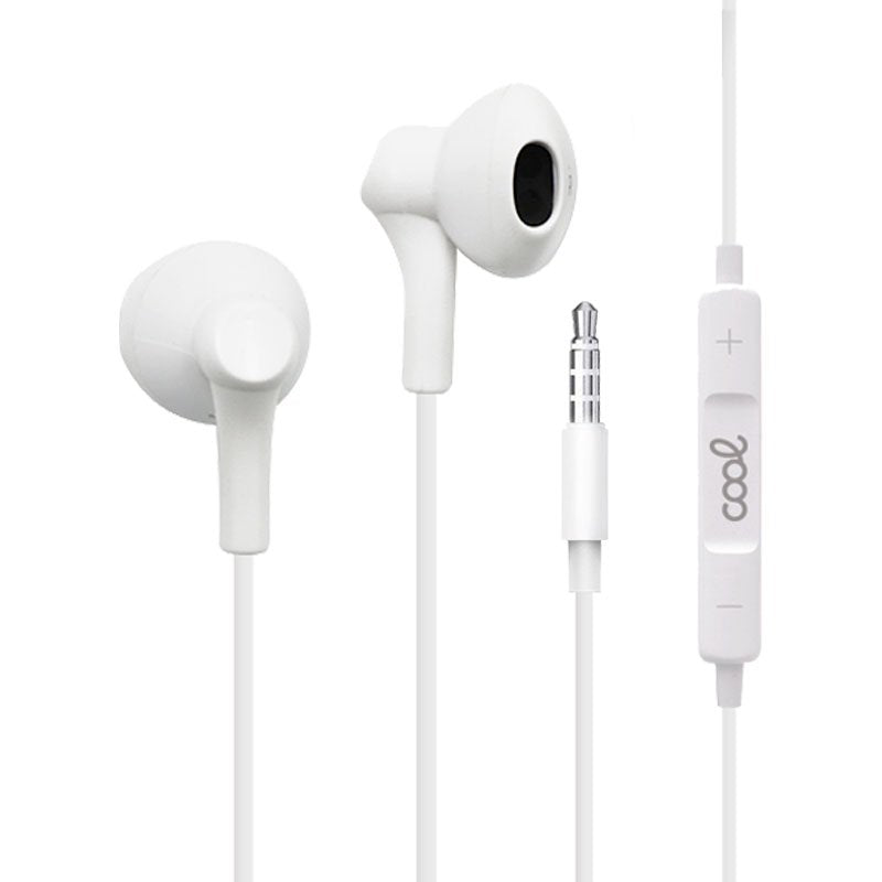 Auriculares 3,5 mm COOL Bora Stereo Con Micro Blanco