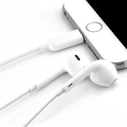 Auriculares Blancos COOL Stereo Con Micro para iPHONE (Lightning Bluetooth)