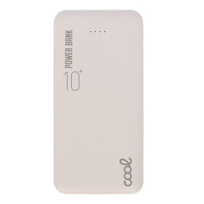 Bateria Externa Universal Power Bank 10.000 mAh (2 x usb / 2.1A) COOL Leather Blanco