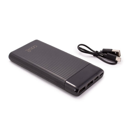 Bateria Externa Universal Power Bank 10.000 mAh (2 x usb / 2A) COOL Waves Negro