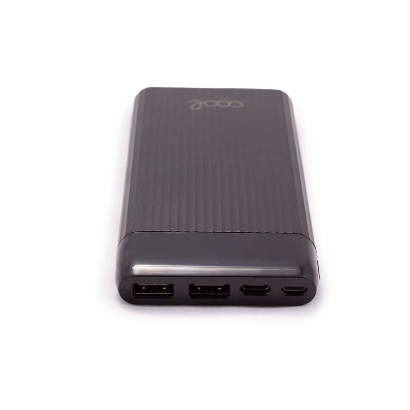 Bateria Externa Universal Power Bank 10.000 mAh (2 x usb / 2A) COOL Waves Negro