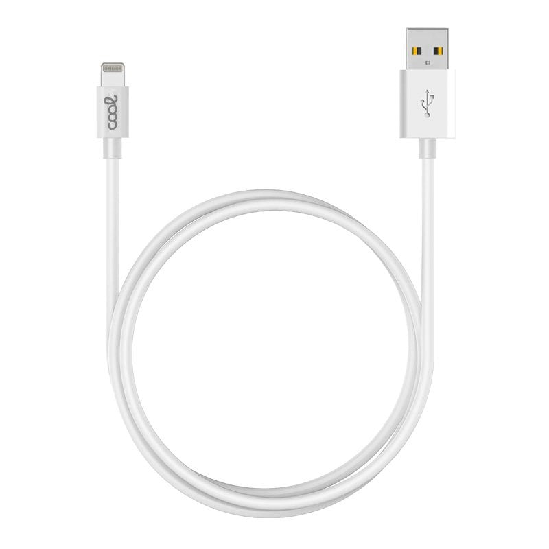 Cable USB Compatible COOL Lightning para iPhone / iPad (3 metros) Blanco