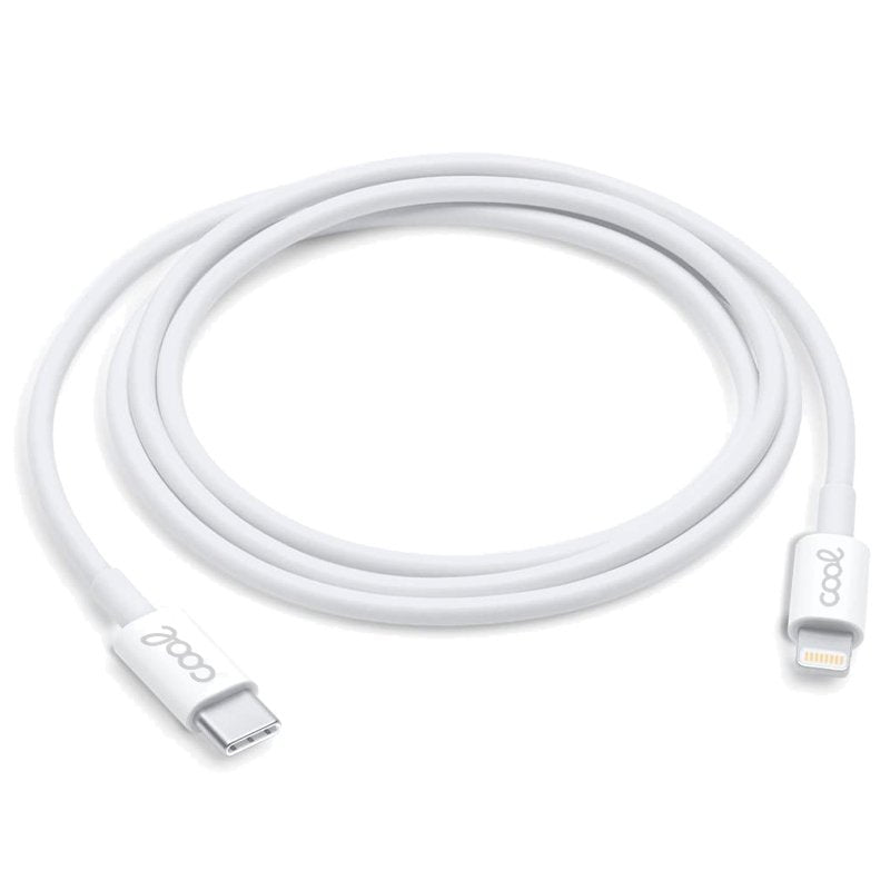 Cable USB Compatible COOL Universal TIPO-C a Lightning (1.2 metros) Blanco