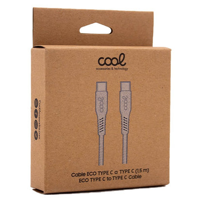 Cable USB COOL ECO Universal Tipo-C a Tipo-C (1.5 metros)