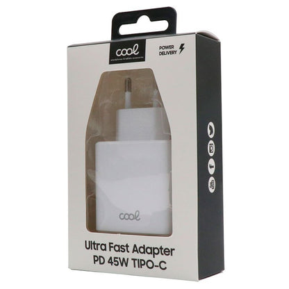 Cargador Red Universal Ultra Fast (PD) Tipo-C COOL (45W) Blanco