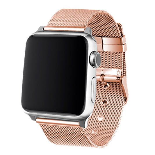 Correa COOL para Apple Watch Series 1 / 2 / 3 / 4 / 5 / 6 / 7 / 8 / 9 / SE (38 / 40 / 41 mm) Metal Rose Gold