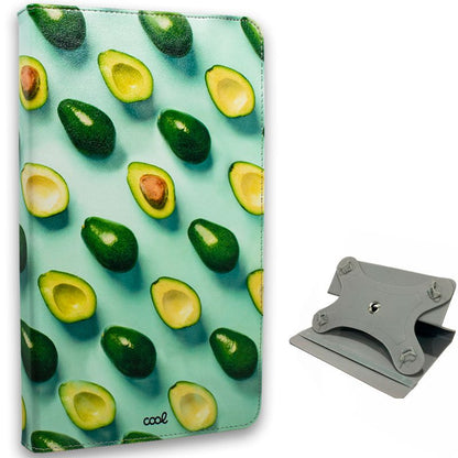 Funda COOL Ebook / Tablet 9.7 - 10.3 pulg Polipiel Aguacates Giratoria (Panorámica)