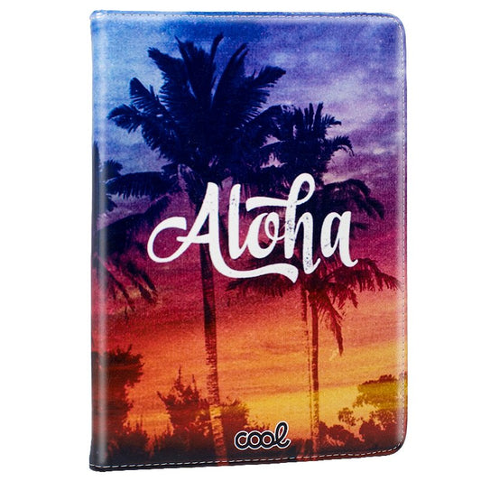 Funda COOL para iPad 2 / iPad 3 / 4 Giratoria Polipiel Dibujos Aloha (Soporte)