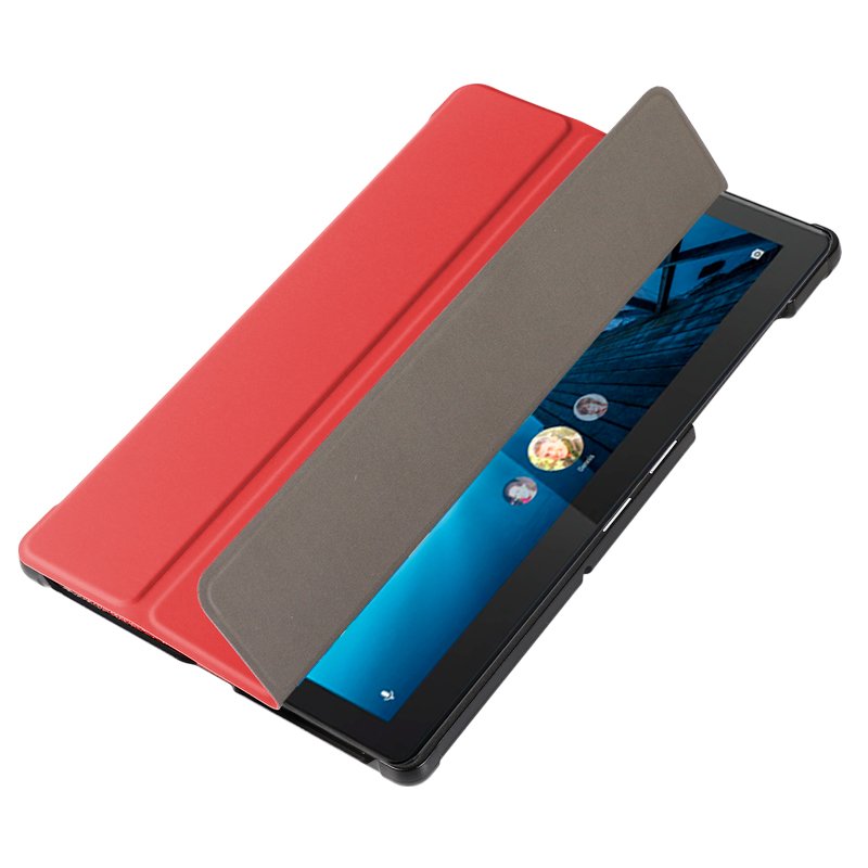 Funda COOL para Lenovo Tab M10 (TB-X505F / TB-X605F) Polipiel Liso Rojo 10.1 pulg