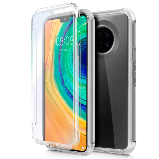 Funda COOL Silicona 3D para Huawei Mate 30 Pro (Transparente Frontal + Trasera)