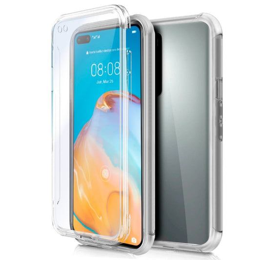 Funda COOL Silicona 3D para Huawei P40 Pro (Transparente Frontal + Trasera)