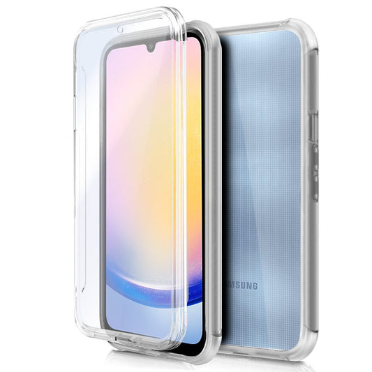 Funda COOL Silicona 3D para Samsung A256 Galaxy A25 5G (Transparente Frontal + Trasera)