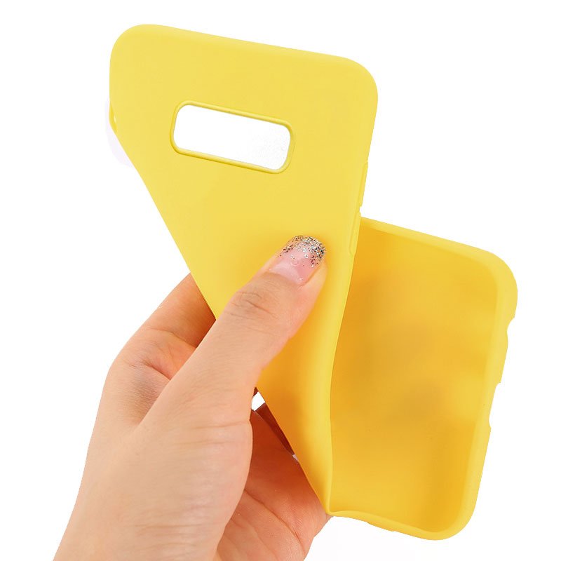 Funda COOL Silicona para Samsung G970 Galaxy S10e (Amarillo)