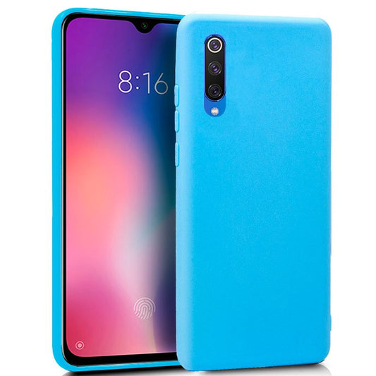 Funda COOL Silicona para Xiaomi Mi 9 SE (Celeste)