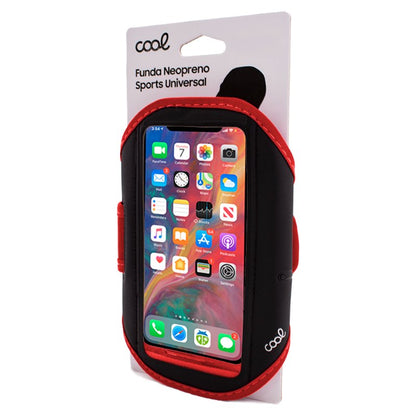 Funda Neopreno COOL Sports Universal (5.5 - 6 pulg) Rojo