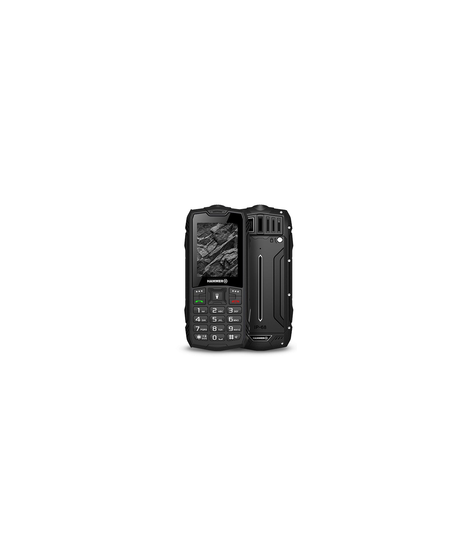 myPhone Hammer Rock 6,1 cm (2.4") 155 g Negro Teléfono con cámara