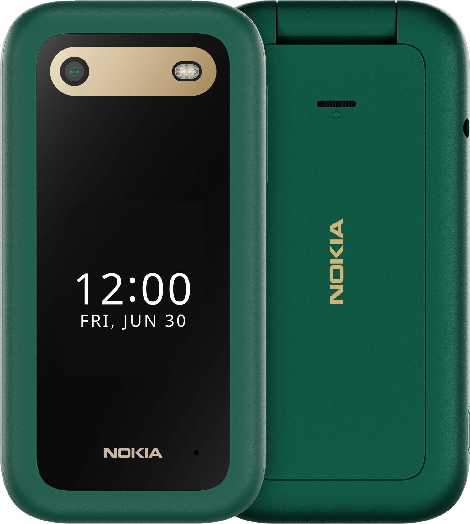 Nokia 2660 Flip 4G 7,11 cm (2.8") 123 g Verde Teléfono básico