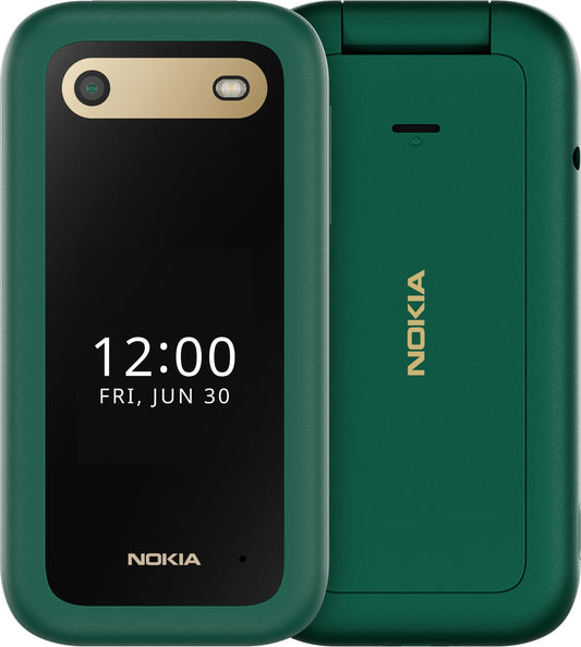 Nokia 2660 Flip 4G 7,11 cm (2.8") 123 g Verde Teléfono básico
