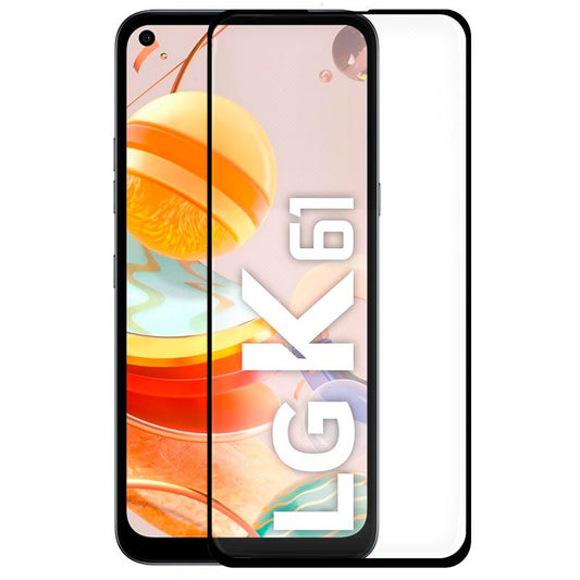 Protector Pantalla Cristal Templado COOL para LG K61 (FULL 3D Negro)