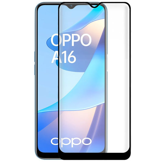 Protector Pantalla Cristal Templado COOL para OPPO A16 / A16s / A54s (FULL 3D Negro)