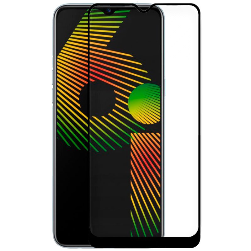 Protector Pantalla Cristal Templado COOL para Realme 6i (FULL 3D Negro)