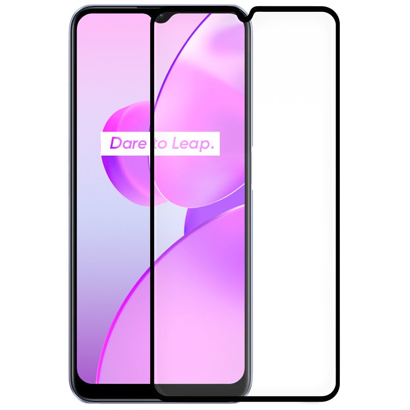 Protector Pantalla Cristal Templado COOL para Realme C31 / C35 / C30 / C33 / Oppo A17 (FULL 3D Negro)