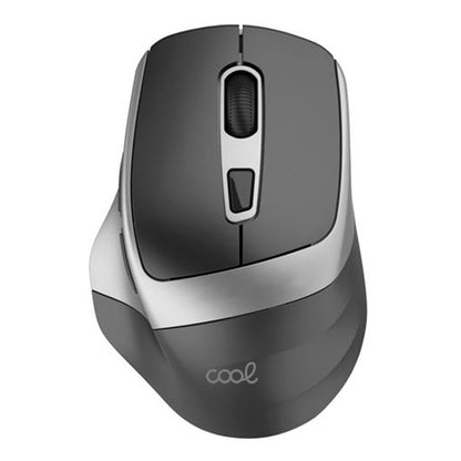 Ratón Inalámbrico Silencioso COOL Ergonomic Negro-Plata