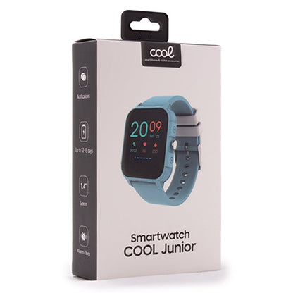 Smartwatch COOL Junior Silicona Azul (Salud, Deporte, Sueño, IP68, Juegos)