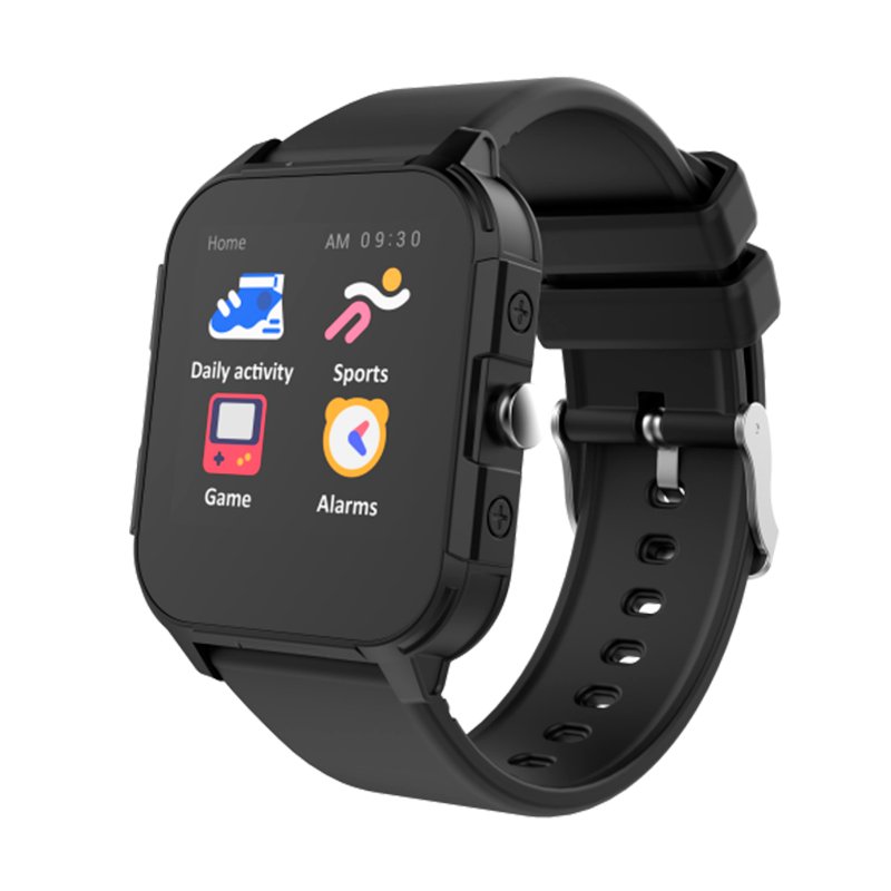 Smartwatch COOL Junior Silicona Negro (Salud, Deporte, Sueño, IP68, Juegos)