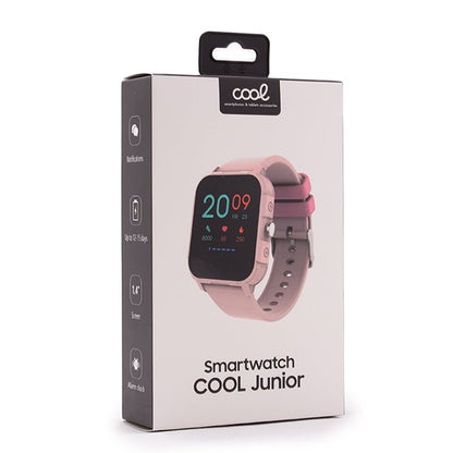 Smartwatch COOL Junior Silicona Rosa (Salud, Deporte, Sueño, IP68, Juegos)