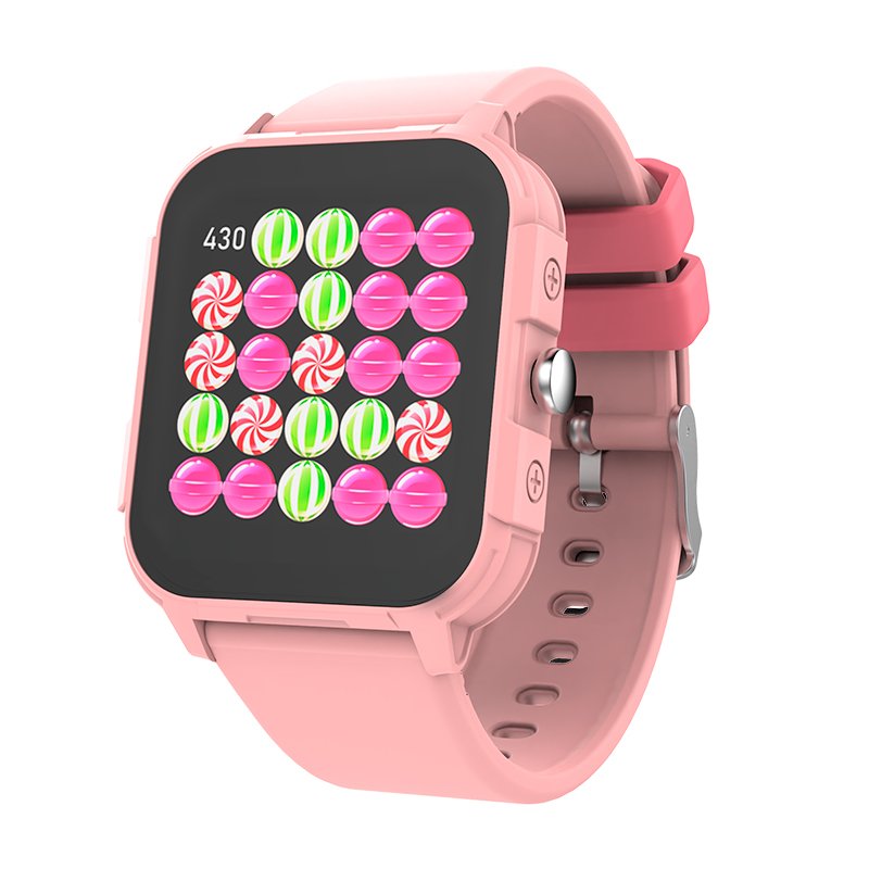 Smartwatch COOL Junior Silicona Rosa (Salud, Deporte, Sueño, IP68, Juegos)