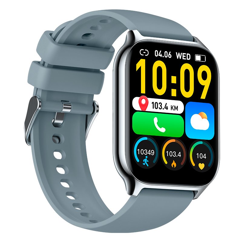 Smartwatch COOL Nova Silicona Gris (Llamadas, Salud, Deporte)