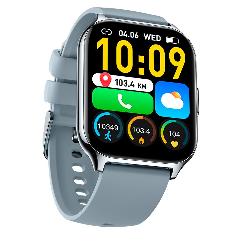 Smartwatch COOL Nova Silicona Gris (Llamadas, Salud, Deporte)