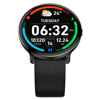 Smartwatch COOL Pantalla AMOLED Forever Silicona Negro (Llamadas, Salud, Deporte)