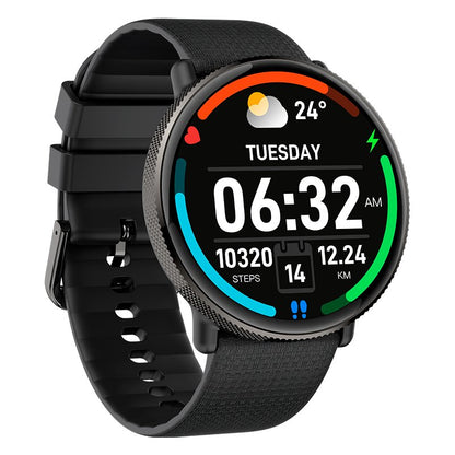 Smartwatch COOL Pantalla AMOLED Forever Silicona Negro (Llamadas, Salud, Deporte)