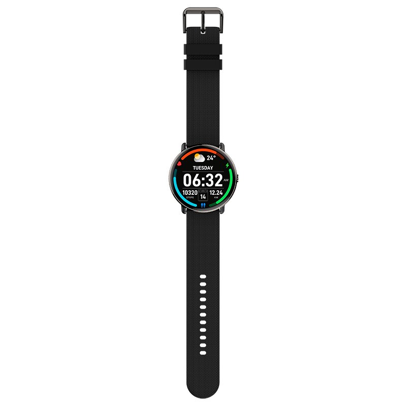 Smartwatch COOL Pantalla AMOLED Forever Silicona Negro (Llamadas, Salud, Deporte)