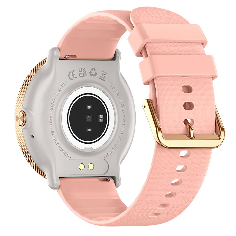 Smartwatch COOL Pantalla AMOLED Forever Silicona Rosa (Llamadas, Salud, Deporte)