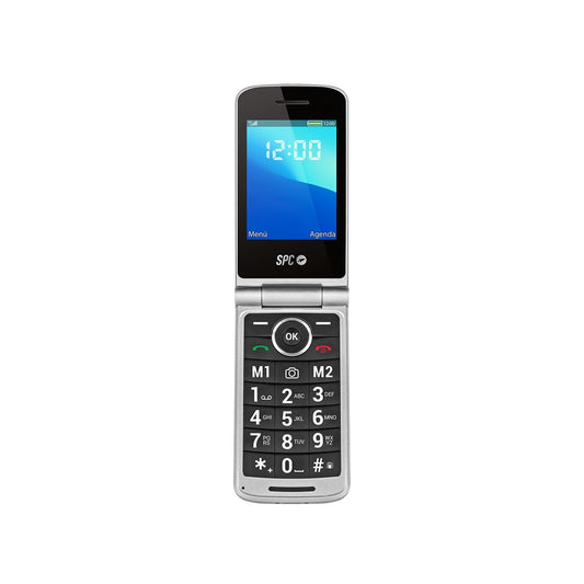 SPC Prince 4G 7,11 cm (2.8") 130 g Negro, Plata Teléfono básico