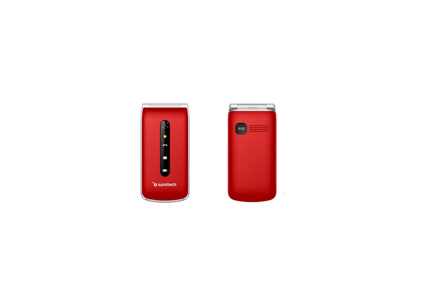 Sunstech CELT18 6,1 cm (2.4") 101 g Rojo Teléfono para personas mayores