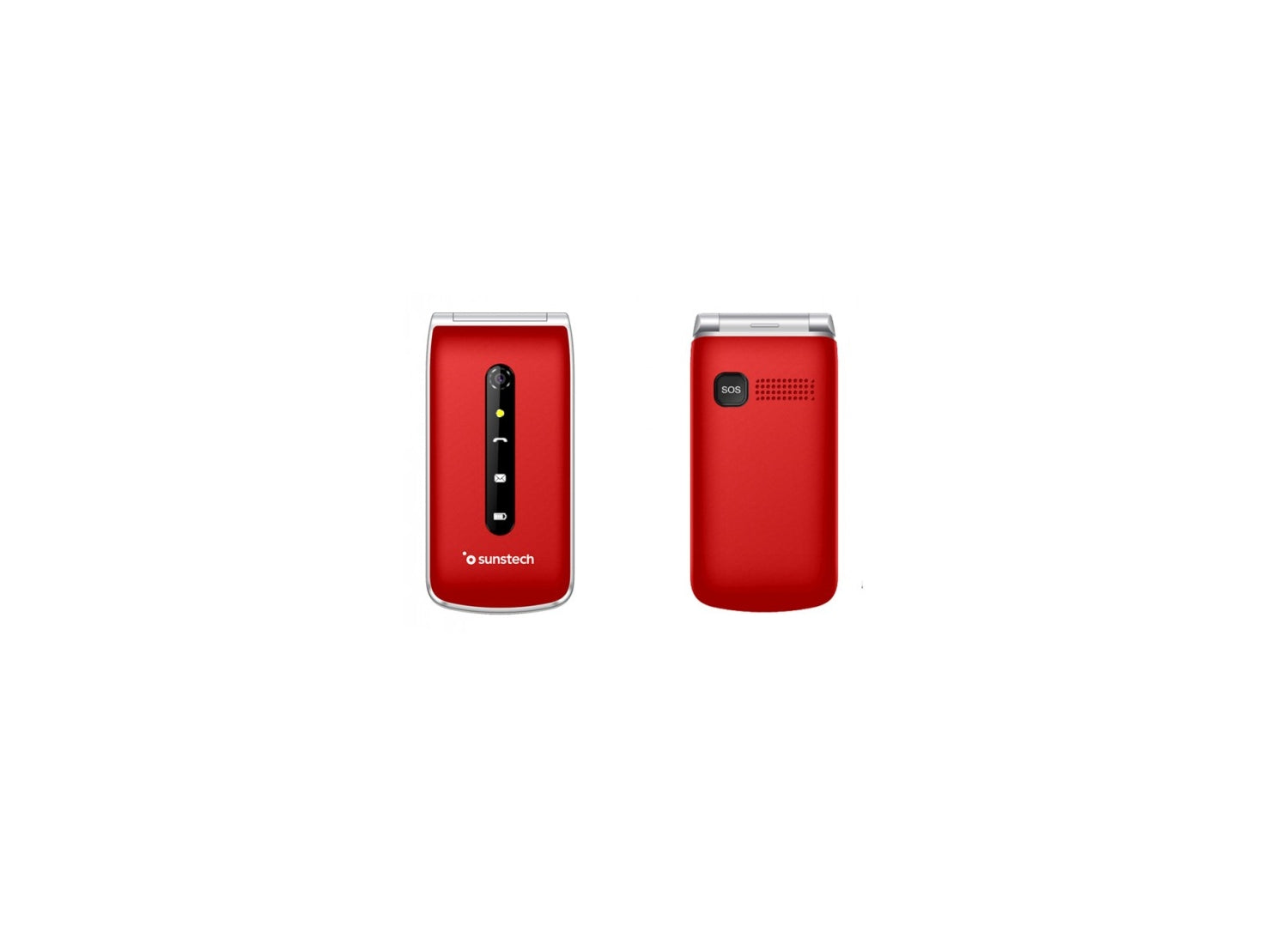 Sunstech CELT18 6,1 cm (2.4") 101 g Rojo Teléfono para personas mayores