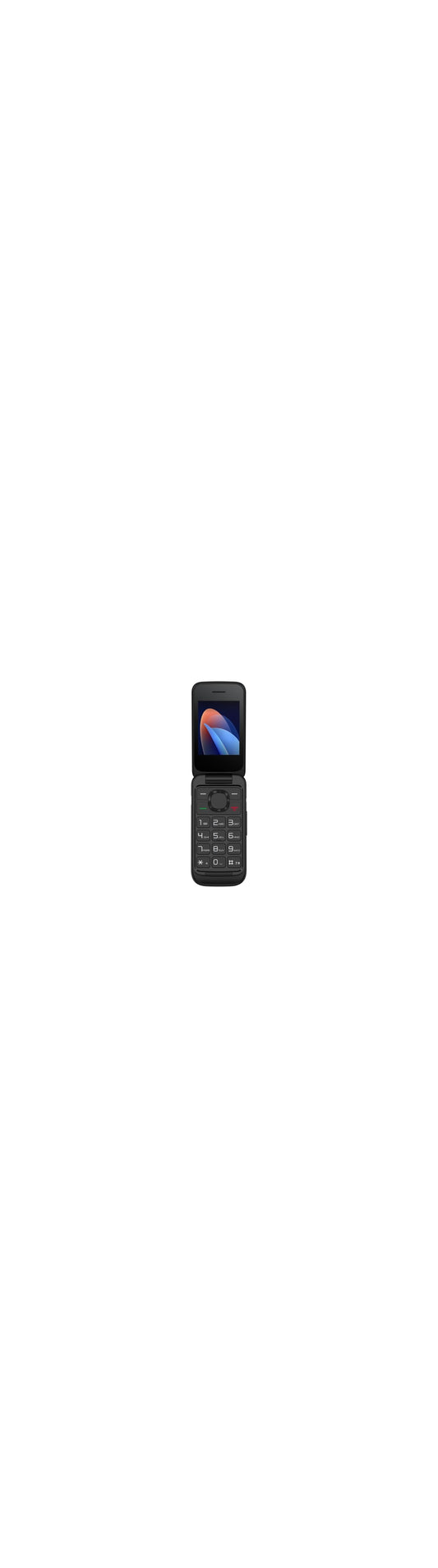 TCL 5023 Teclas grandes SOS Bluetooth Linterna Color Negro