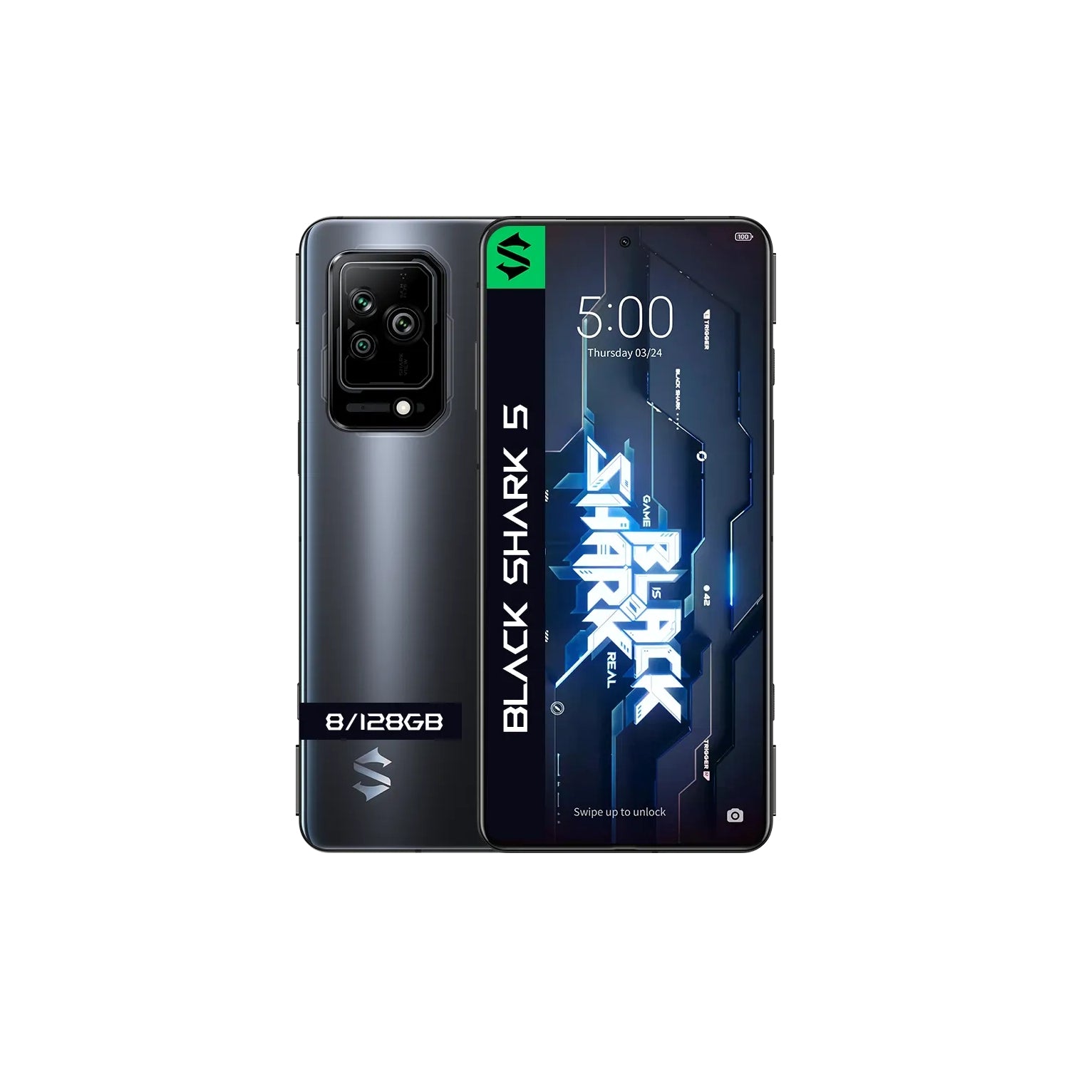 Xiaomi Black Shark 5 16,9 cm (6.67") AMOLED 8GB 128GB Qualcomm 64+13+2/16Mpx Dual SIM 5G USB Tipo C 4500 mAh Mirror Black
