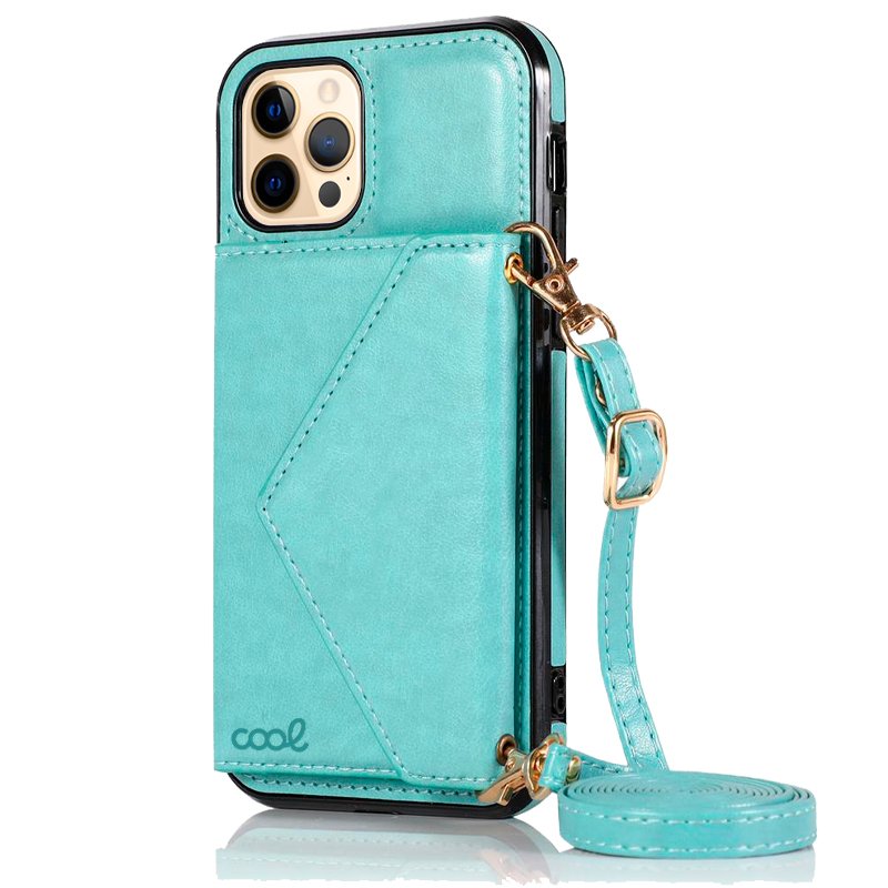 Carcasa COOL para iPhone 12 Pro Max Colgante Wallet Mint