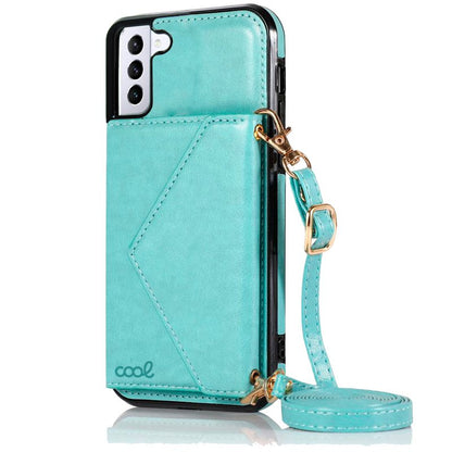 Carcasa COOL para Samsung G990 Galaxy S21 Colgante Wallet Mint