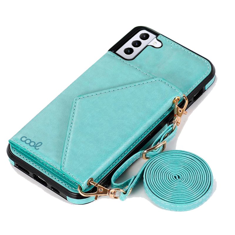 Carcasa COOL para Samsung G990 Galaxy S21 Colgante Wallet Mint