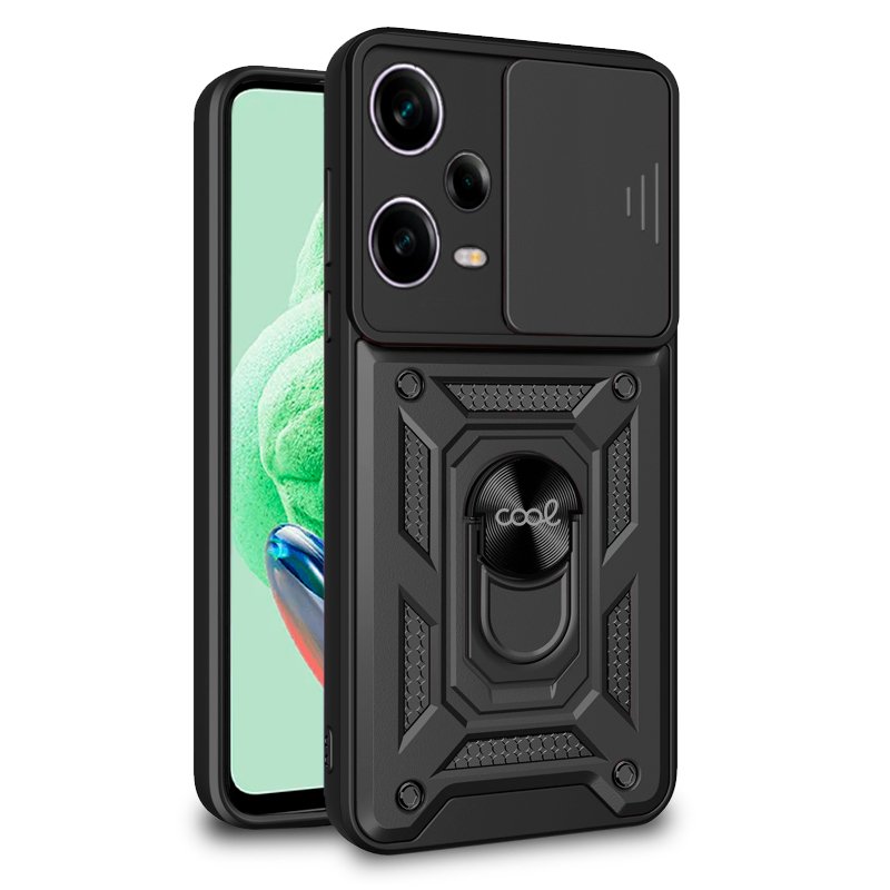 Carcasa COOL para Xiaomi Redmi Note 12 5G / Poco X5 5G Hard Ring Negro