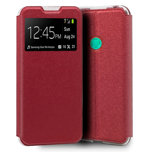Funda COOL Flip Cover para Huawei P40 Lite E Liso Rojo