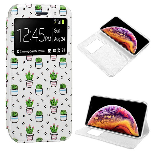 Funda COOL Flip Cover para iPhone XS Max Dibujos Cactus