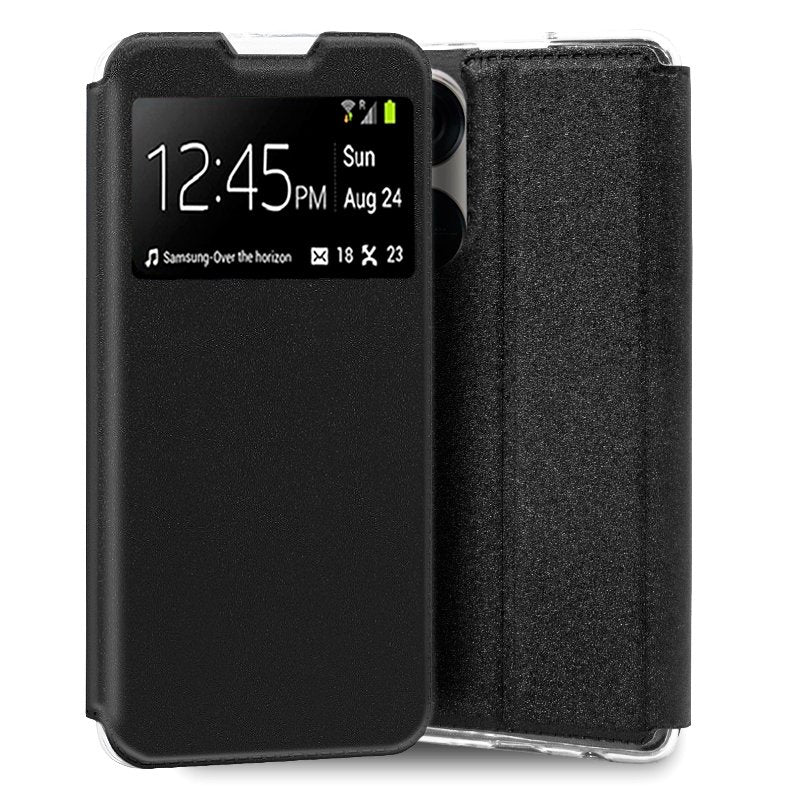 Funda COOL Flip Cover para Oppo Reno 8T Liso Negro