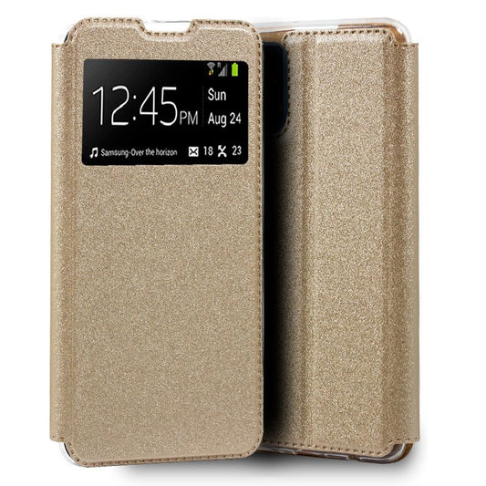 Funda COOL Flip Cover para Samsung A415 Galaxy A41 Liso Dorado